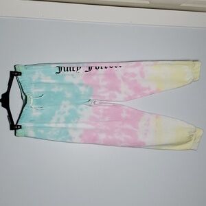 Juicy Couture + Forever 21 Collab Pastel Tie Dye Joggers